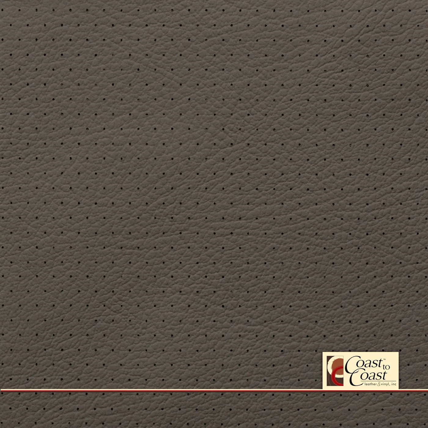 Ford Med Earth Grey Full Hide / Euro Perf (3/8In) Leather